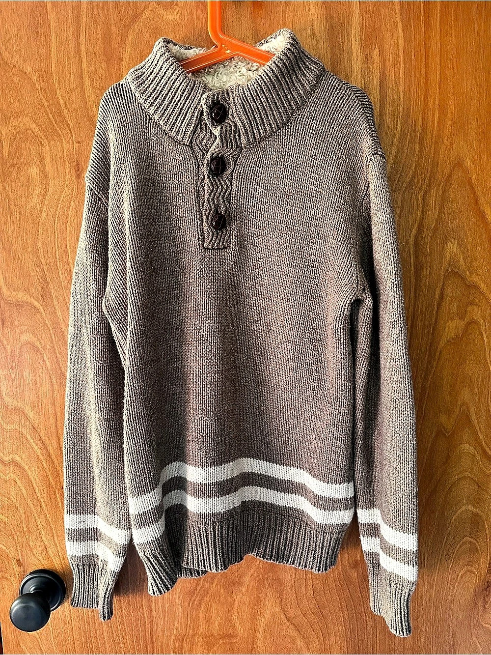 Gap Kids 12 Brown & White Bison Knit Sweater